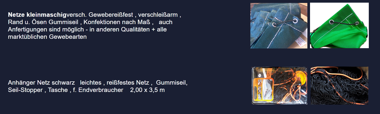 Pritschennetze Striegler