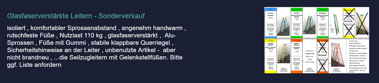 Glasfaser Leiter , Aluminium