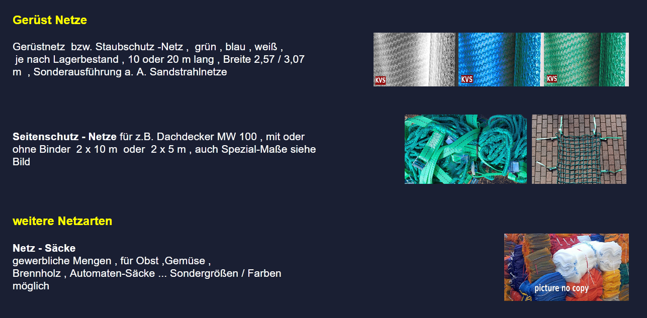 Geruestnetze Striegler